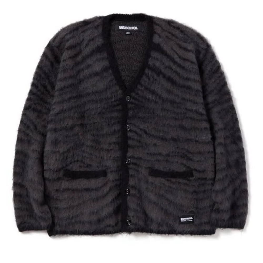 Neighborhood Japan Black
Tiger Pattern Mohair
Cardigan Sweater